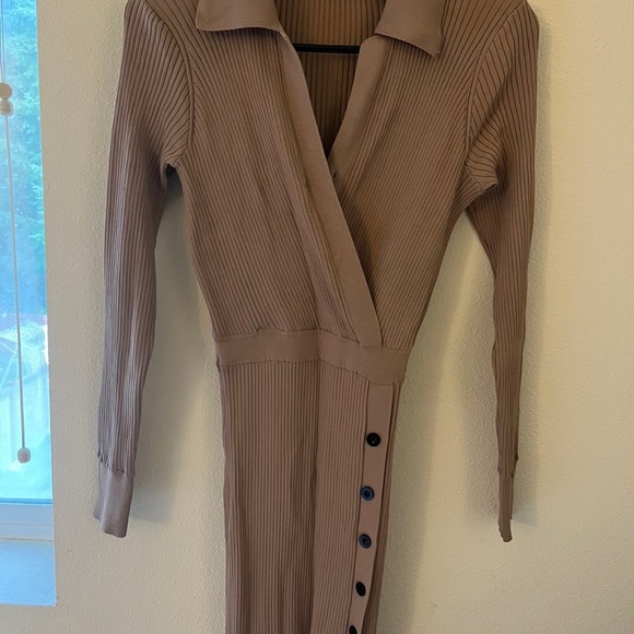 🚫SOLD🚫 SELF-PORTRAIT Ribbed Knit Dress SIZE Small - Picture 6 of 7